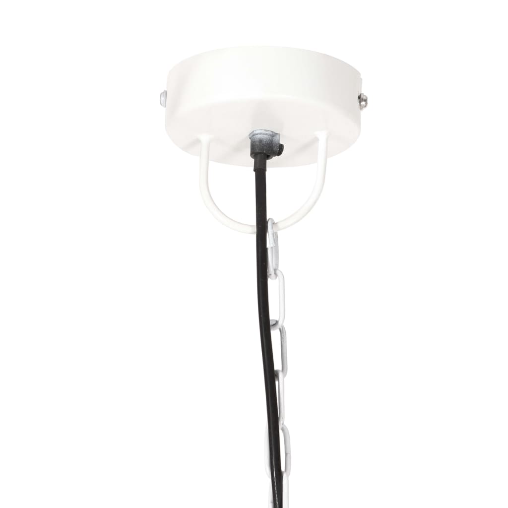 Teollistyylinen riippuvalaisin 25 W valkoinen pyöreä 32 cm E27 - Sisustajankoti.fi