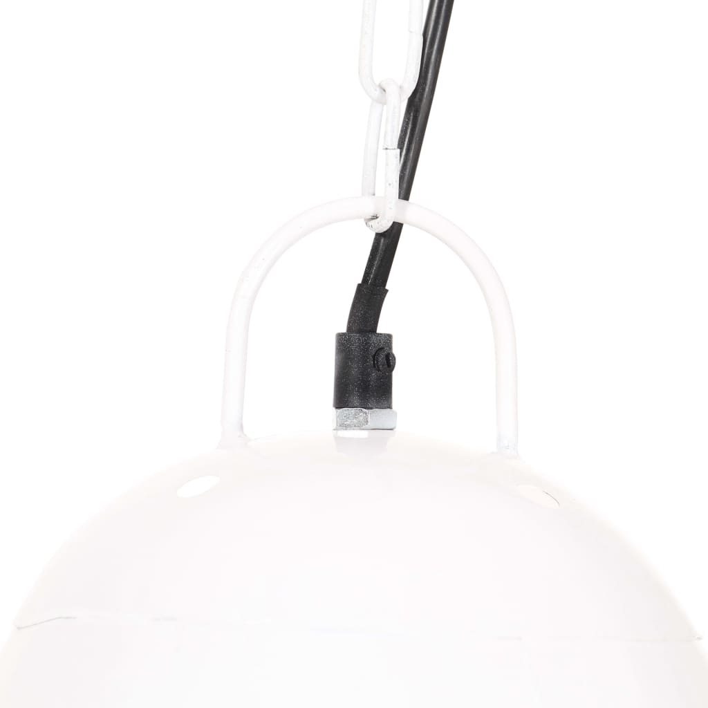 Teollistyylinen riippuvalaisin 25 W valkoinen pyöreä 32 cm E27 - Sisustajankoti.fi