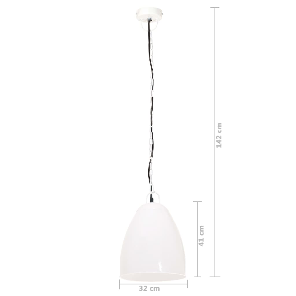 Teollistyylinen riippuvalaisin 25 W valkoinen pyöreä 32 cm E27 - Sisustajankoti.fi