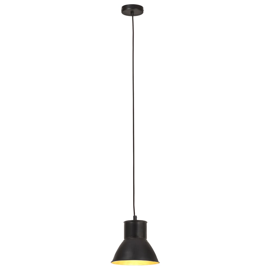 Riippuvalaisin 25 W musta pyöreä 17 cm E27 - Sisustajankoti.fi