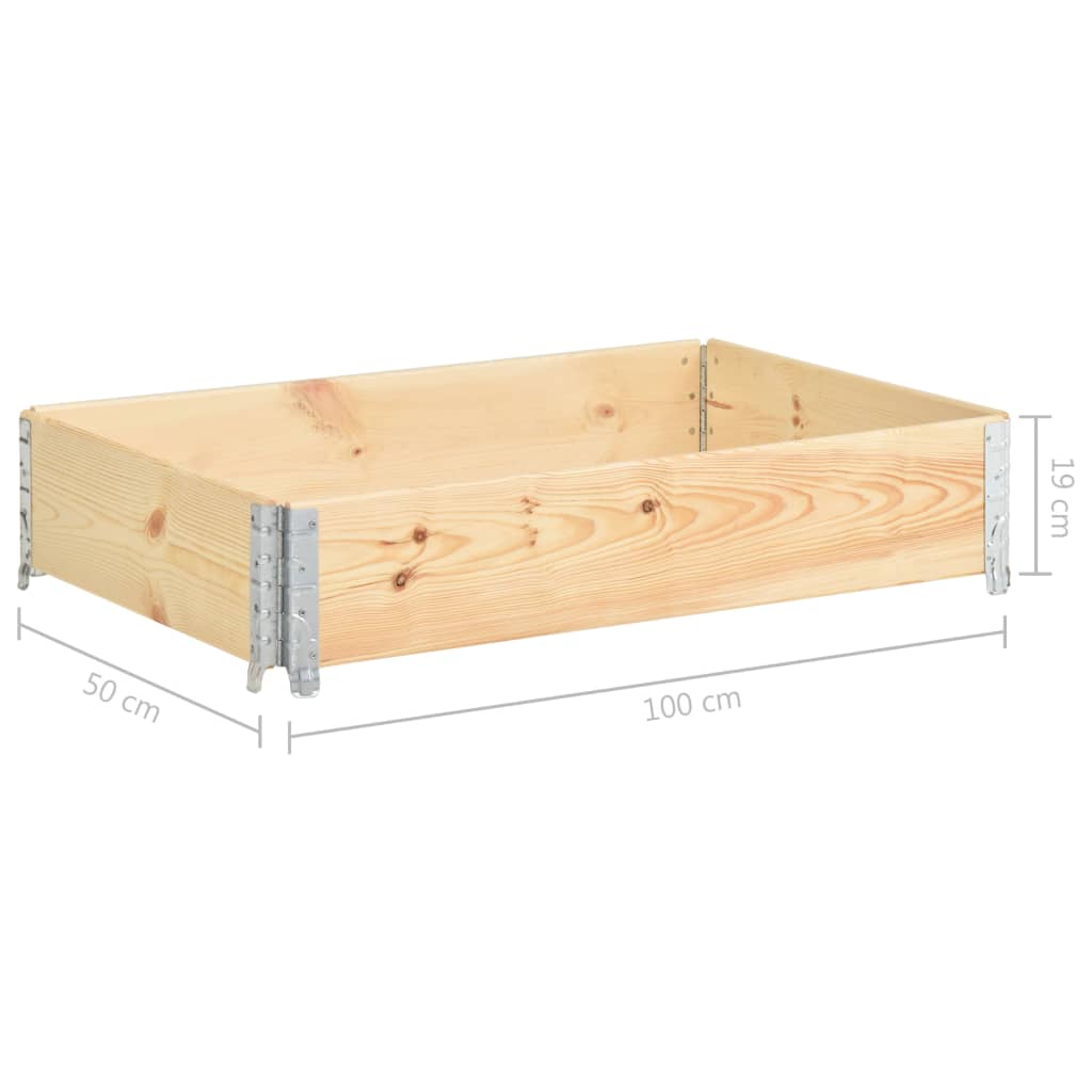 Korotettu kukkalaatikko 50x100 cm täysi mänty - Sisustajankoti.fi
