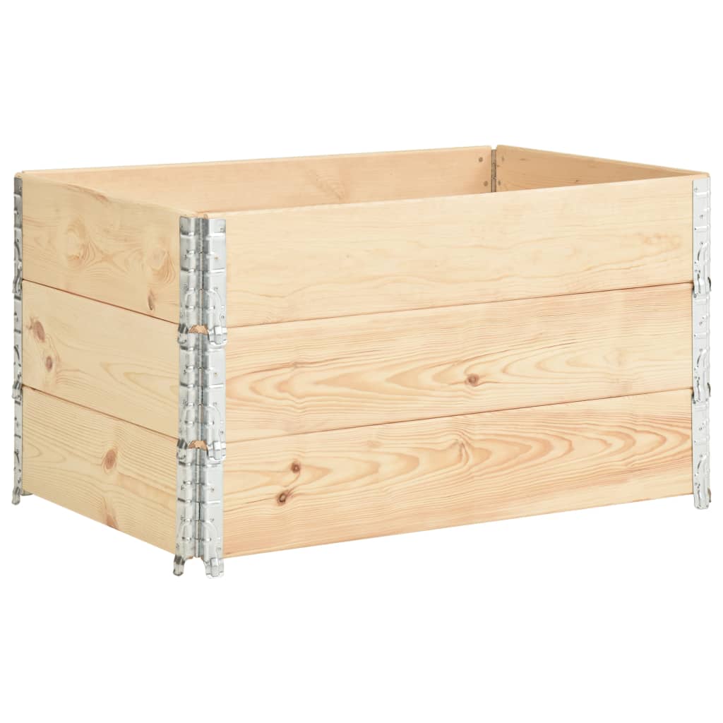 Korotetut kukkalaatikot 3 kpl 50x100 cm täysi mänty - Sisustajankoti.fi