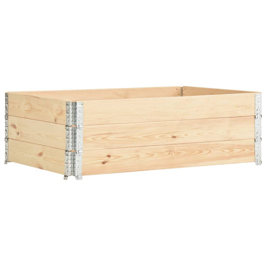 Korotetut kukkalaatikot 3 kpl 50x150 cm täysi mänty - Sisustajankoti.fi