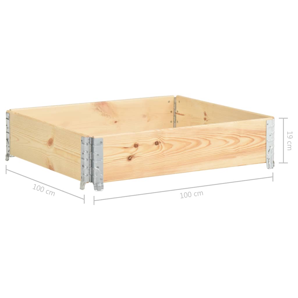 Korotettu kukkalaatikko 100x100 cm täysi mänty - Sisustajankoti.fi