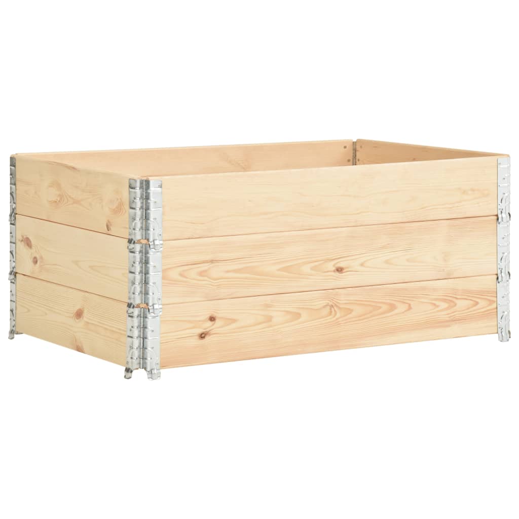 Korotetut kukkalaatikot 3 kpl 100x150 cm täysi mänty - Sisustajankoti.fi