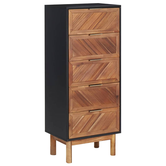 Senkki 45x32x115 cm täysi akaasiapuu ja MDF - Sisustajankoti.fi