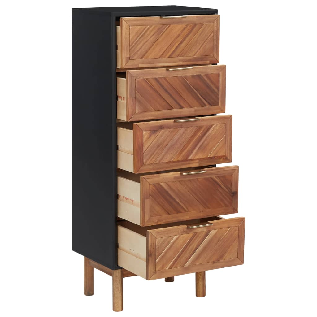 Senkki 45x32x115 cm täysi akaasiapuu ja MDF - Sisustajankoti.fi