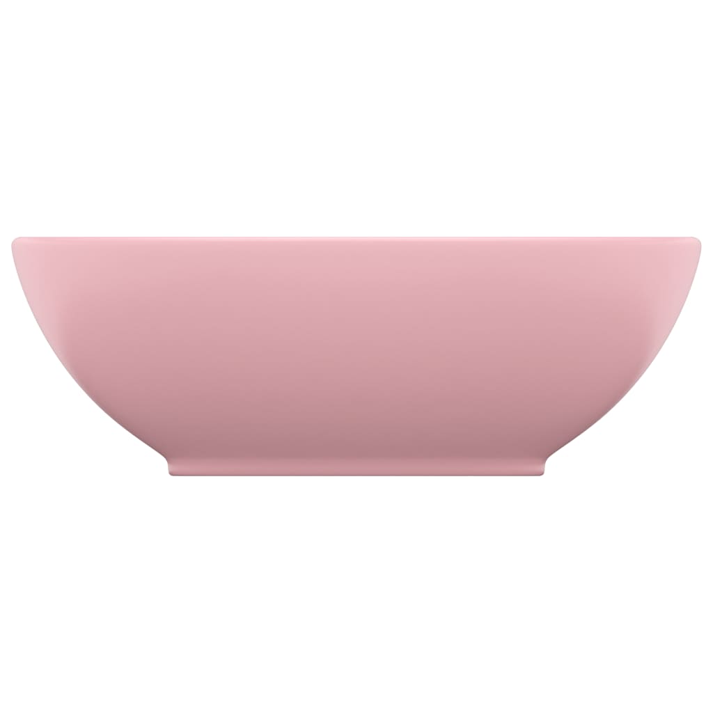 Ylellinen pesuallas ovaali matta pinkki 40x33 cm keraaminen - Sisustajankoti.fi