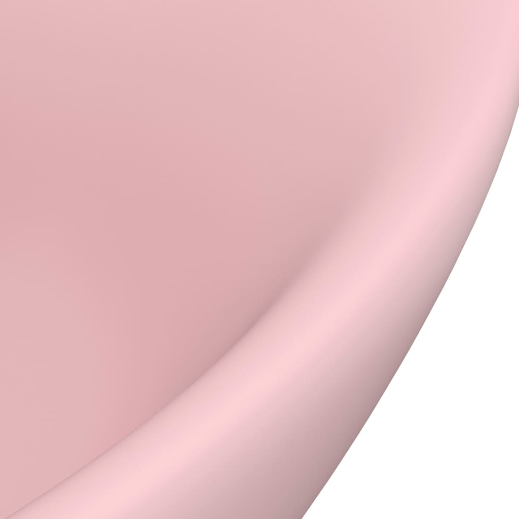Ylellinen pesuallas ovaali matta pinkki 58,5x39 cm keraami - Sisustajankoti.fi