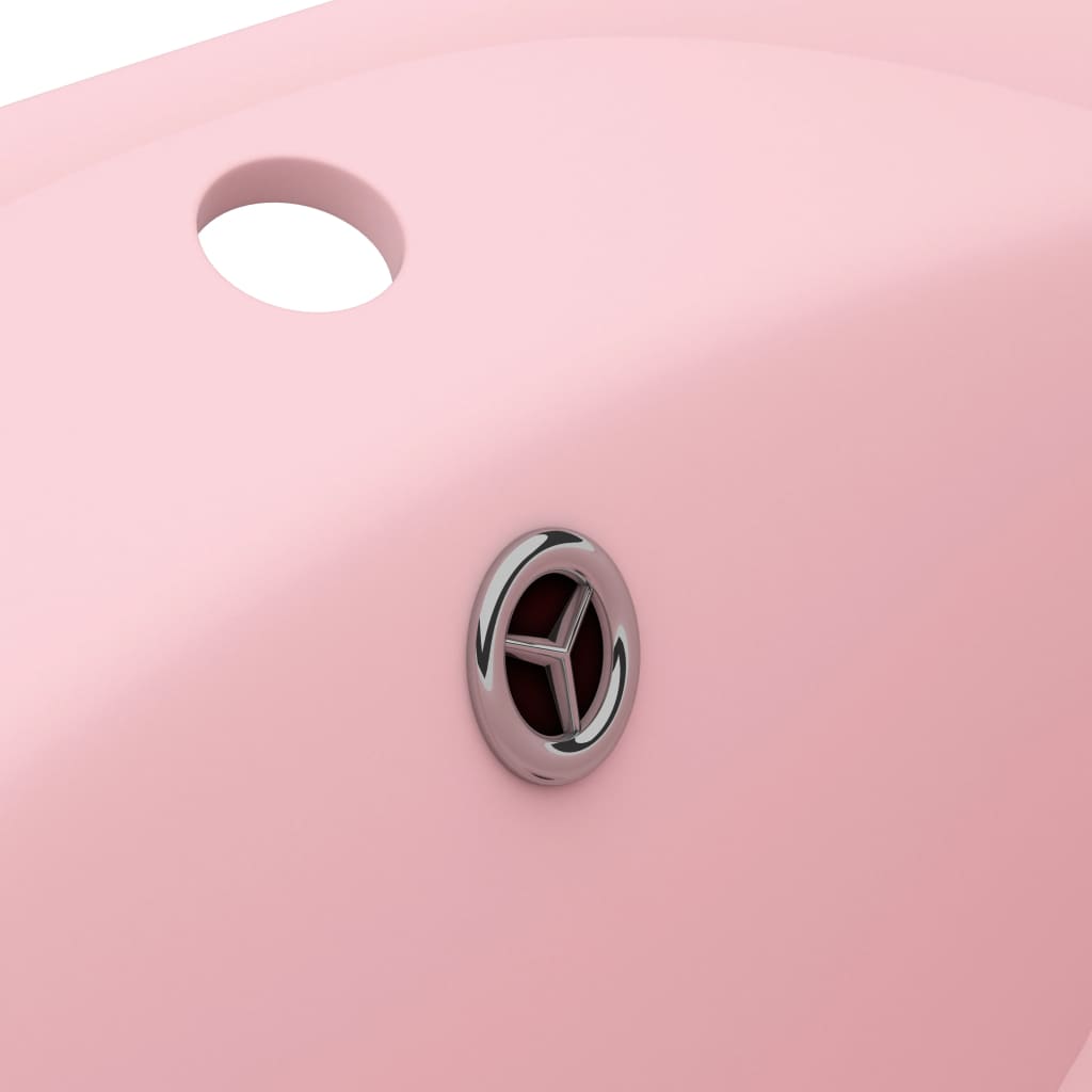 Ylellinen pesuallas ovaali matta pinkki 58,5x39 cm keraami - Sisustajankoti.fi