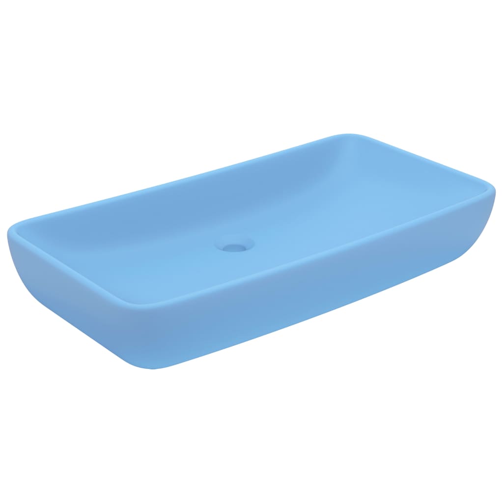 Ylellinen pesuallas suorakaide matta vaaleansininen 71x38 cm - Sisustajankoti.fi