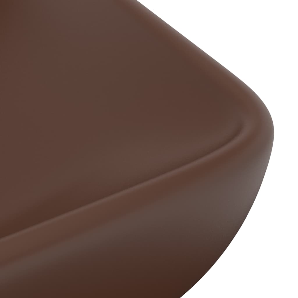 Ylellinen pesuallas suorakaide matta tummanruskea 71x38 cm - Sisustajankoti.fi