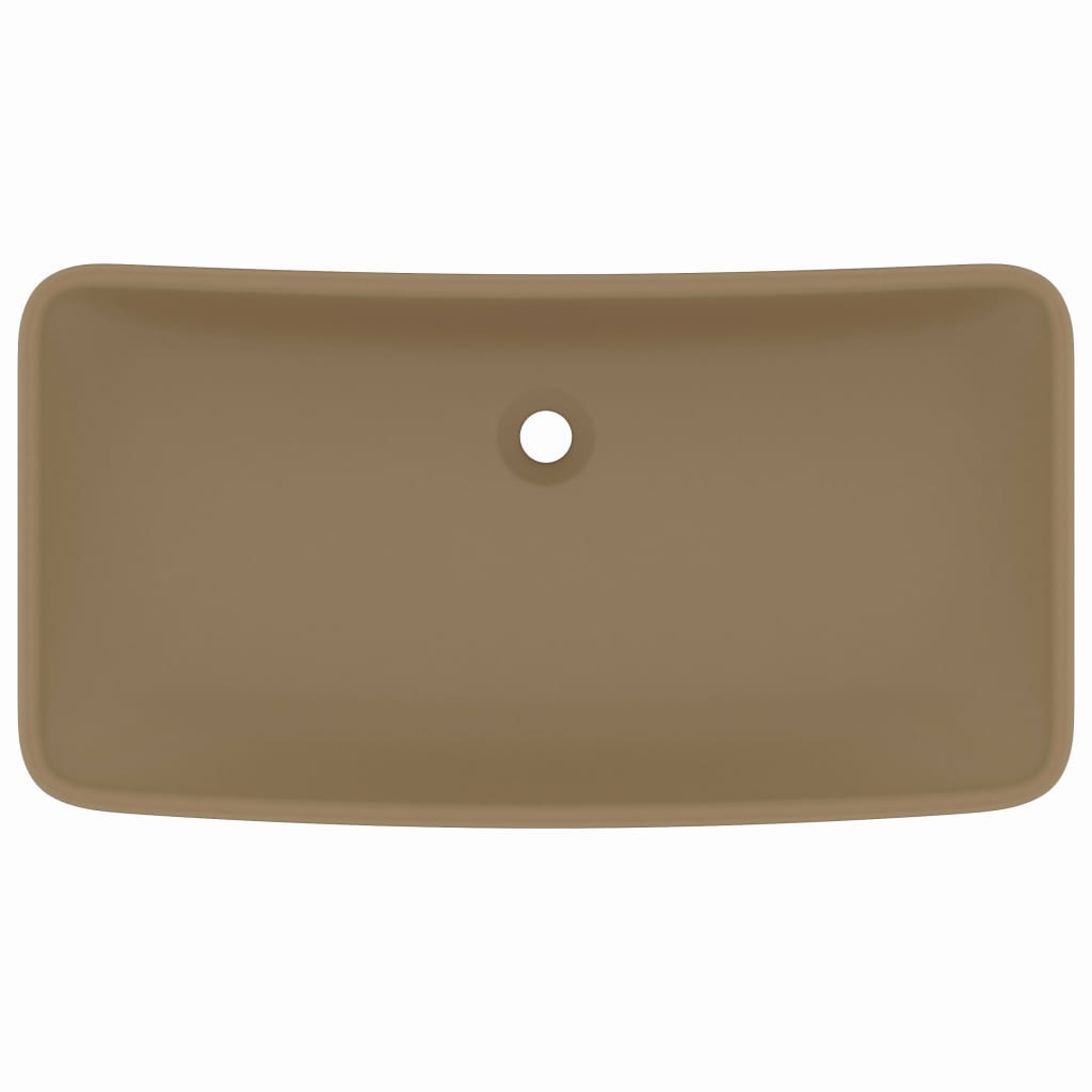 Ylellinen pesuallas suorakaide matta kerma 71x38 cm keraami - Sisustajankoti.fi
