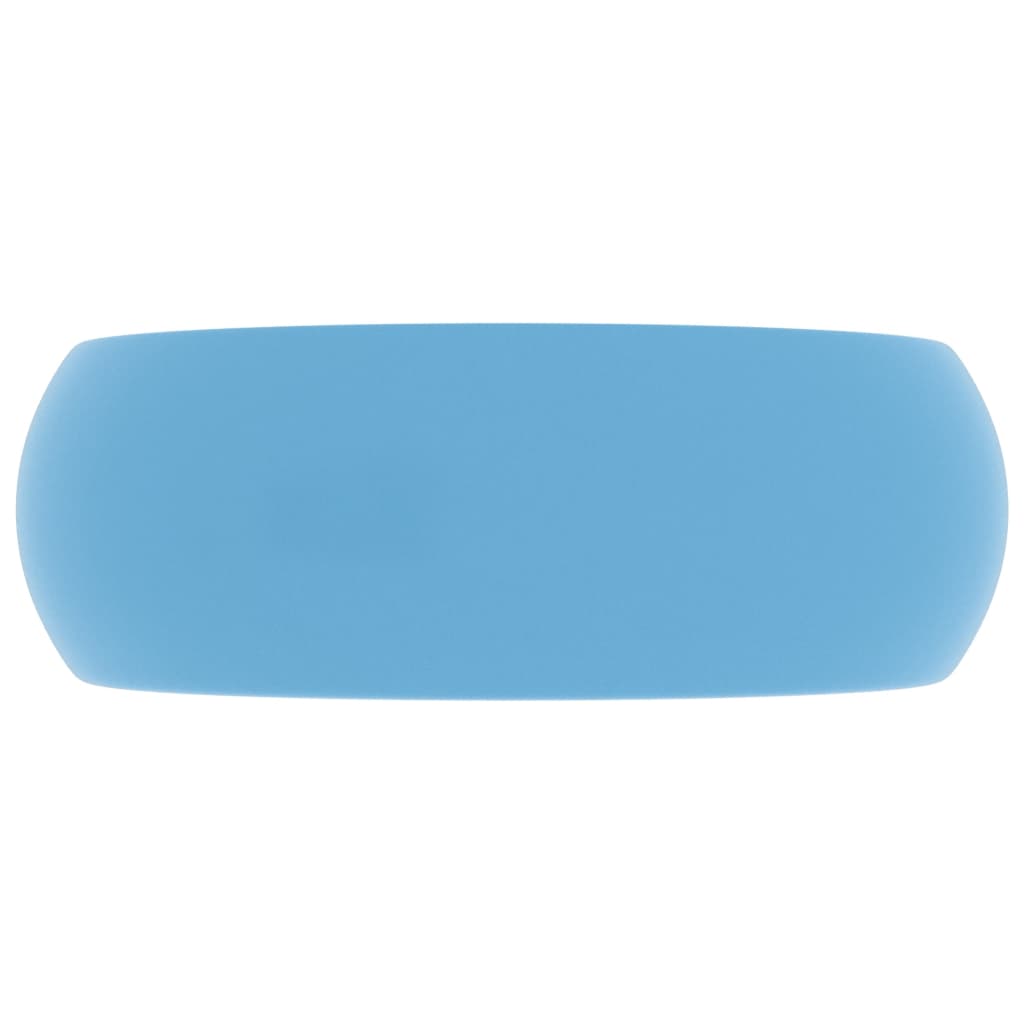Ylellinen pesuallas pyöreä matta vaaleansininen 40x15cm keraami - Sisustajankoti.fi