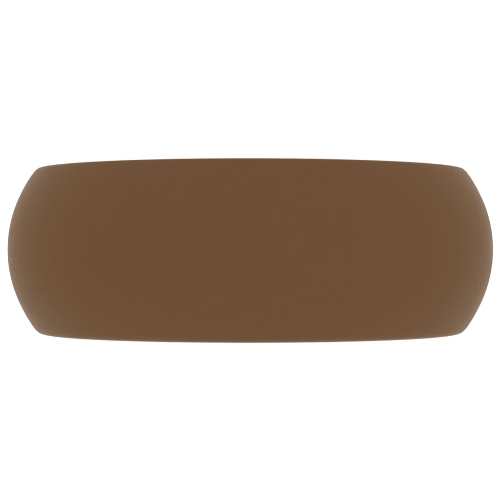 Ylellinen pesuallas pyöreä matta kerma 40x15 cm keraami - Sisustajankoti.fi