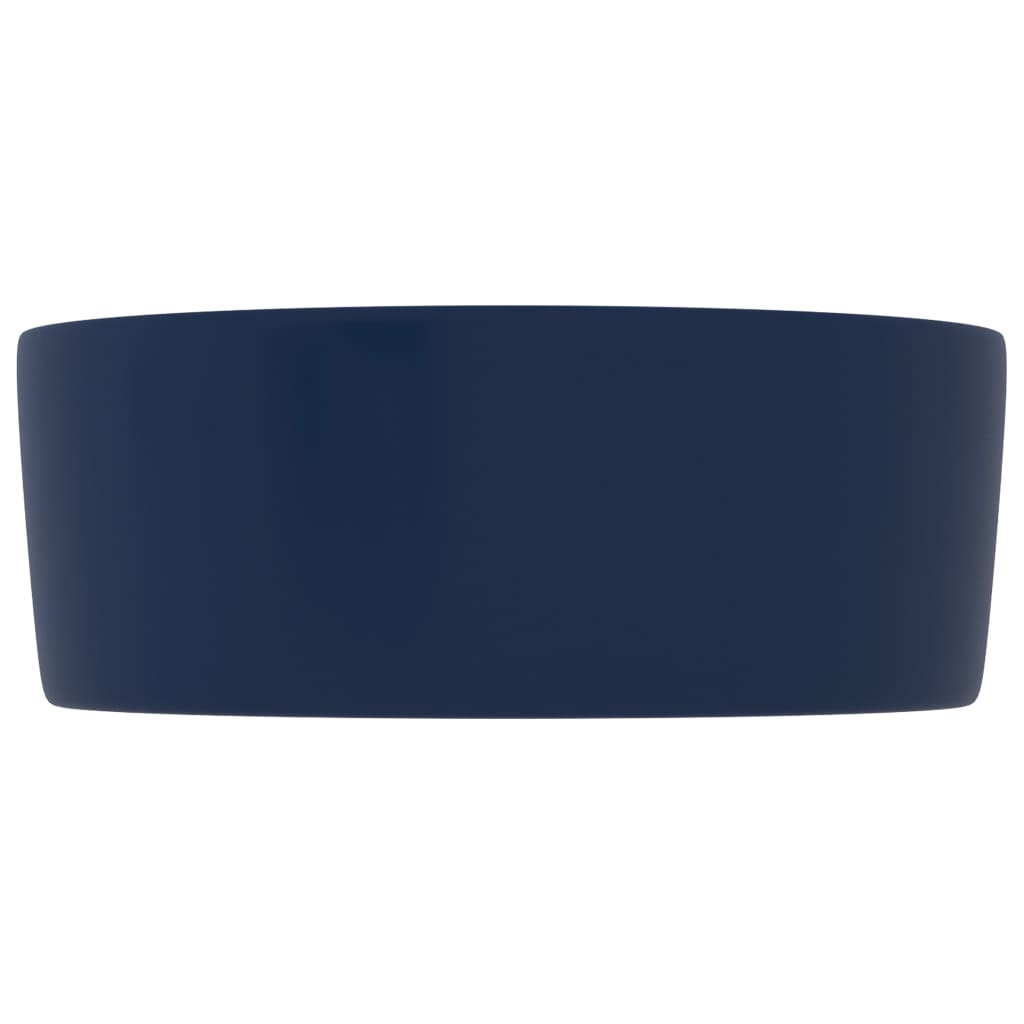 Ylellinen pesuallas pyöreä matta tummansininen 40x15 cm keraami - Sisustajankoti.fi