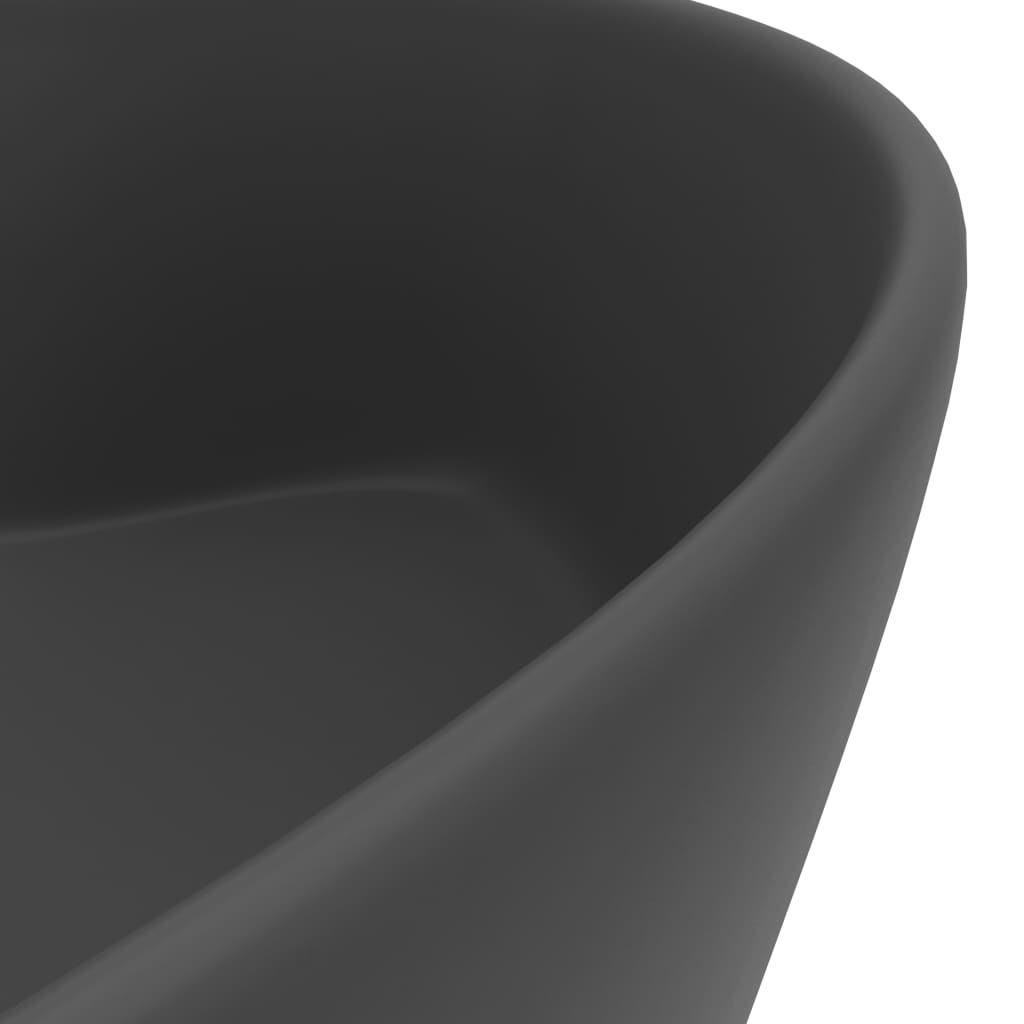 Ylellinen pesuallas ylivuodolla tummanharm. 36x13cm keraaminen - Sisustajankoti.fi