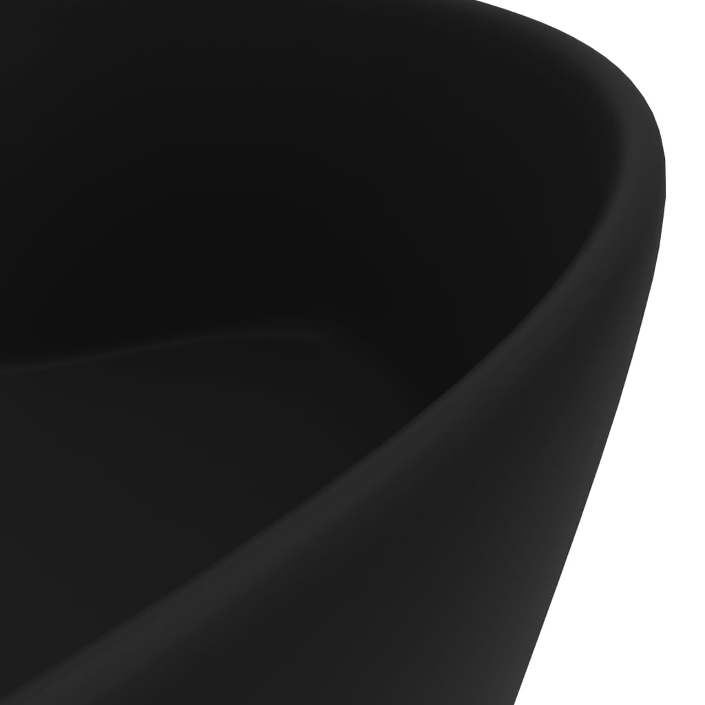 Ylellinen pesuallas ylivuodolla mattamusta 36x13 cm keraaminen - Sisustajankoti.fi