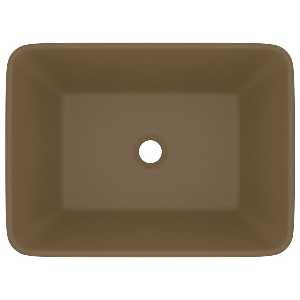 Ylellinen pesuallas matta kerma 41x30x12 cm keraaminen - Sisustajankoti.fi
