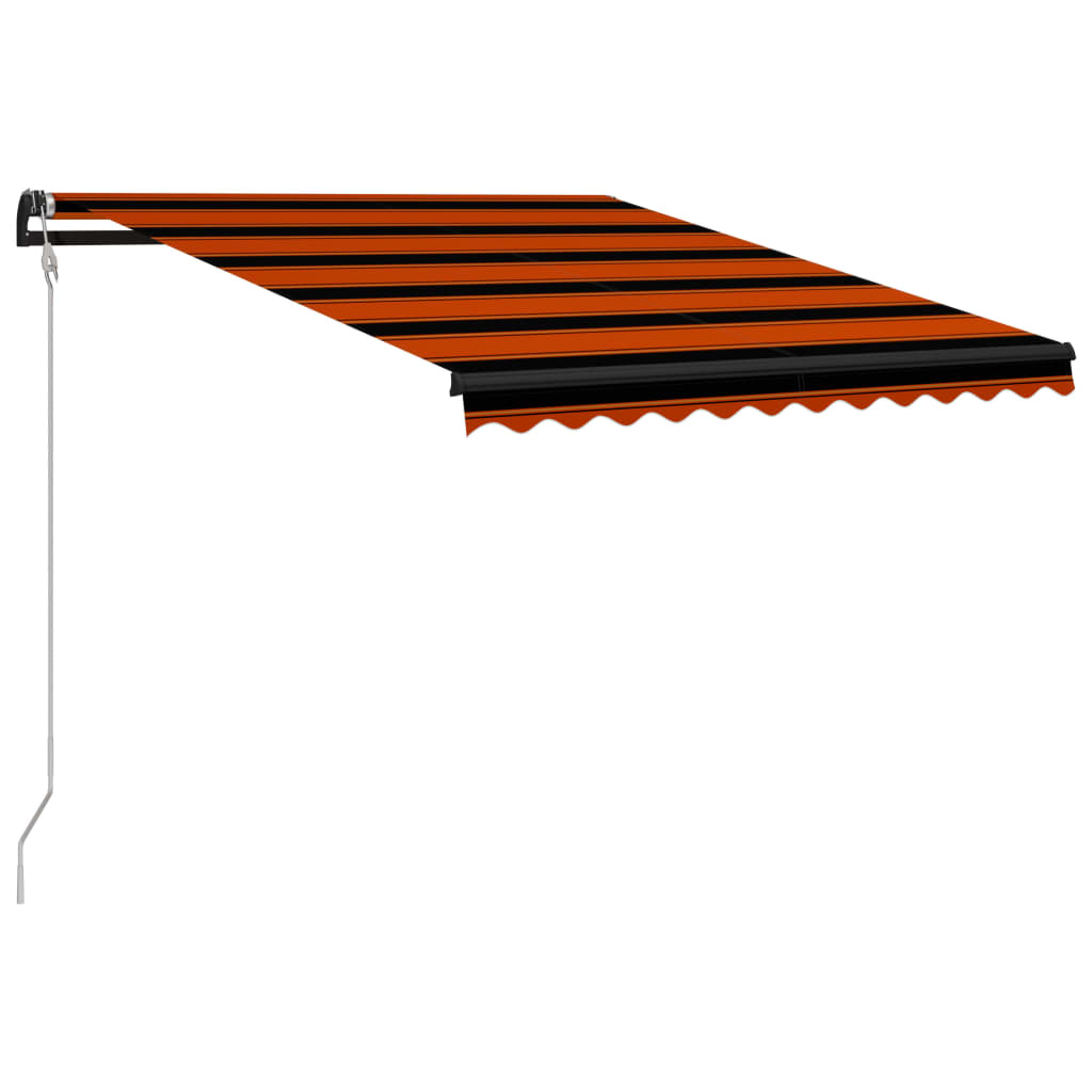 Sisäänkelattava markiisi tuulisensori/LED 350x250 cm orans/rusk - Sisustajankoti.fi