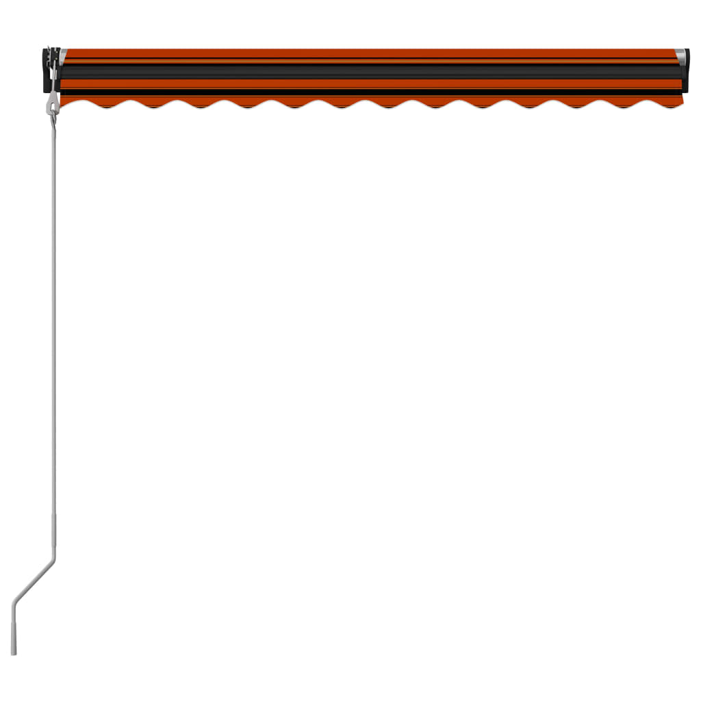 Sisäänkelattava markiisi tuulisensori/LED 350x250 cm orans/rusk - Sisustajankoti.fi