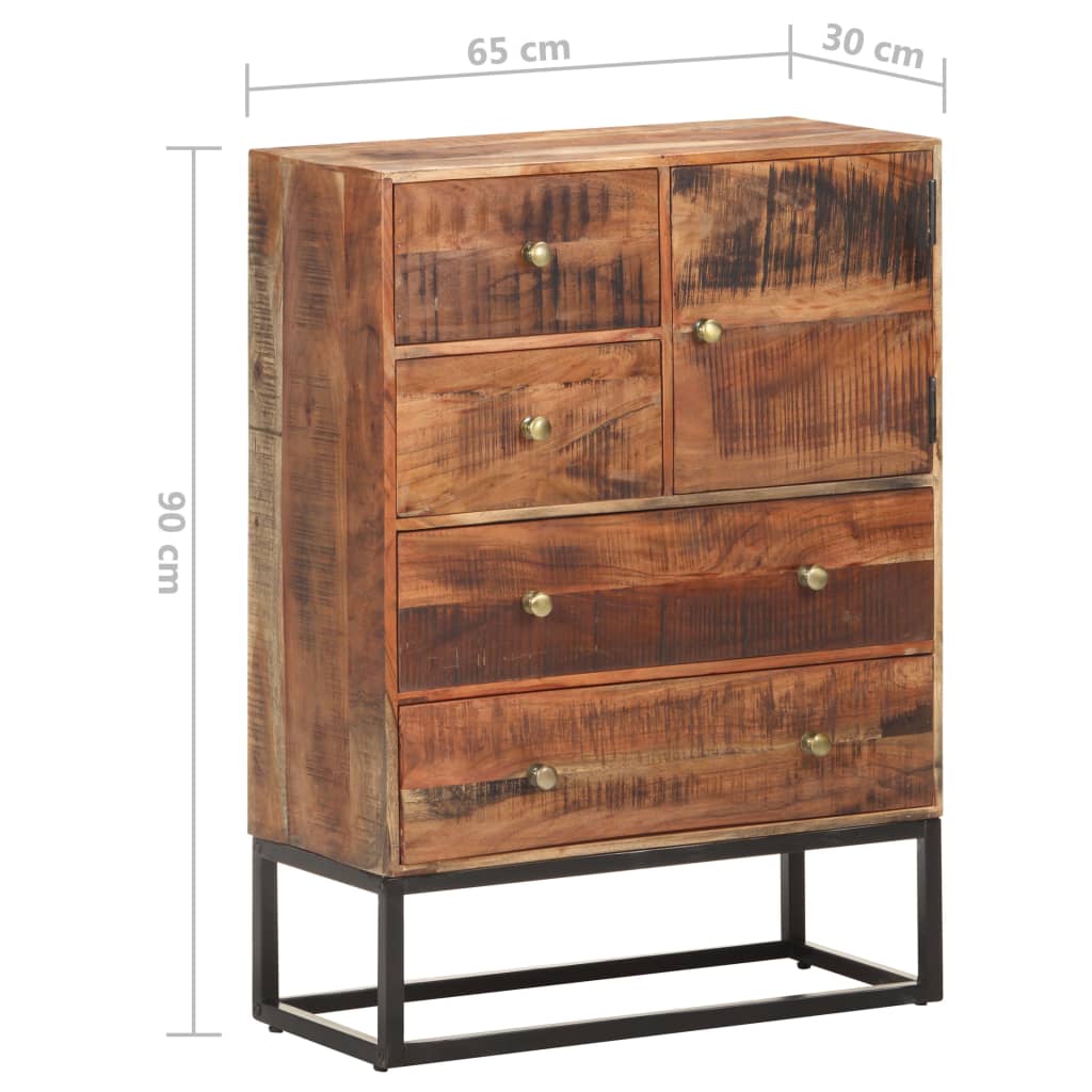 Senkki 65x30x90 cm karkea akaasiapuu - Sisustajankoti.fi