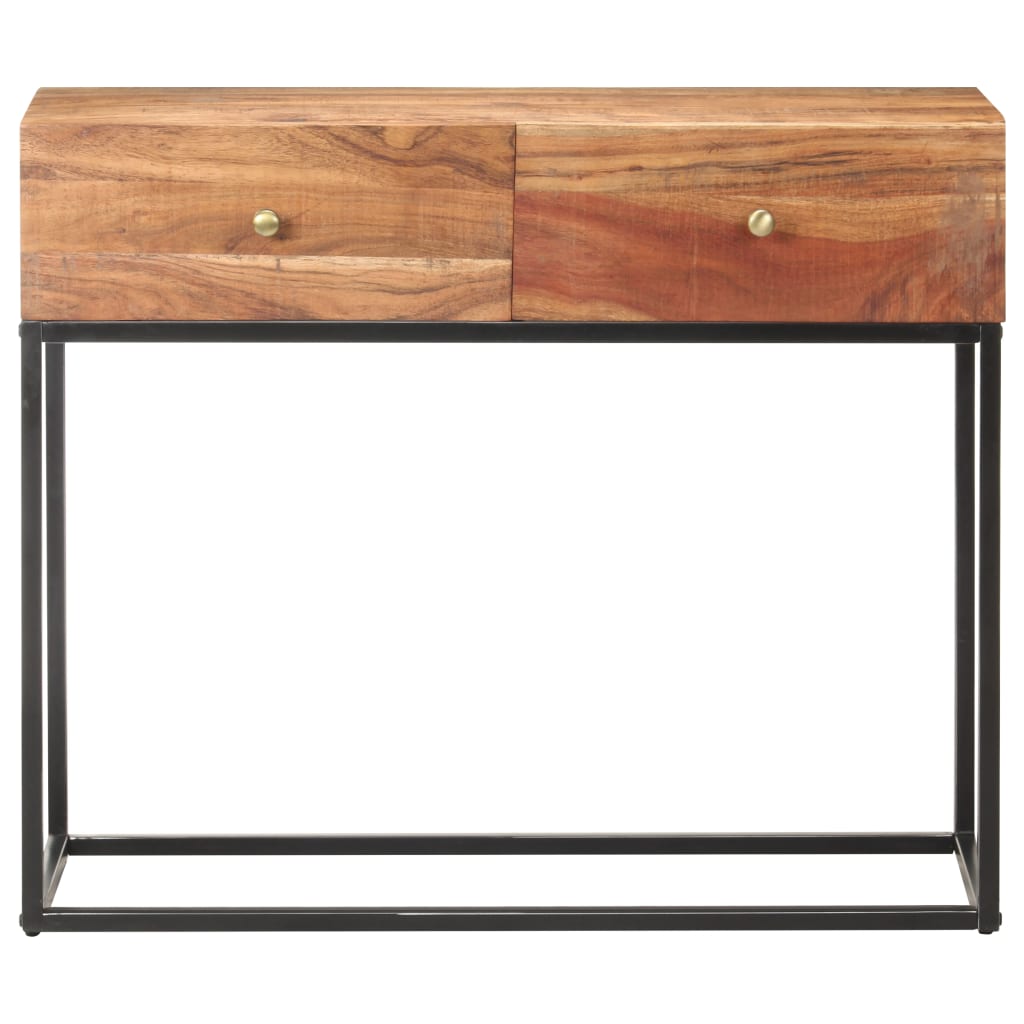 Konsolipöytä 90x35x75 cm karkea akaasiapuu - Sisustajankoti.fi