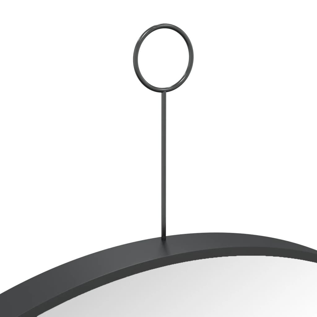 Riippuva peili koukulla 50 cm musta - Sisustajankoti.fi
