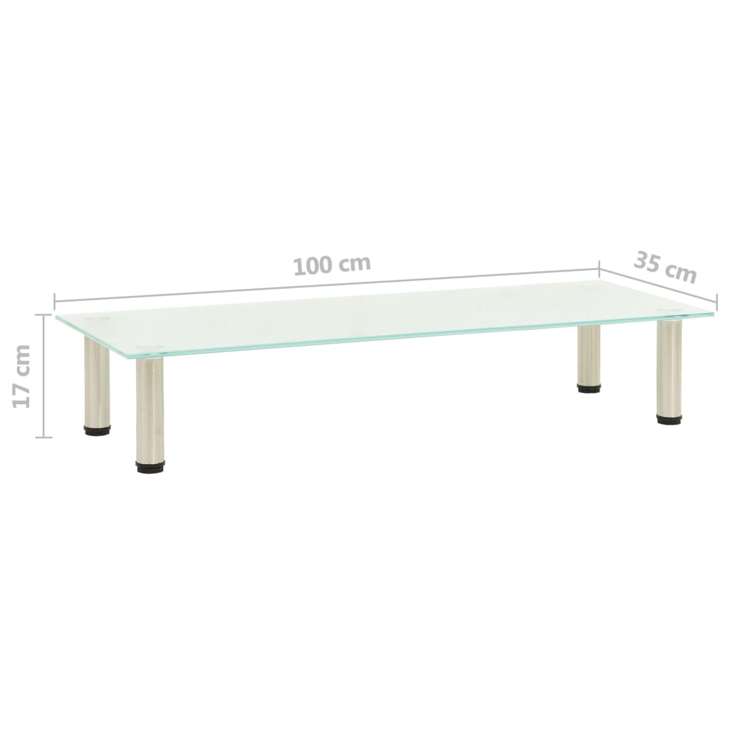 TV-taso himmeä 100x35x17 cm karkaistu lasi - Sisustajankoti.fi