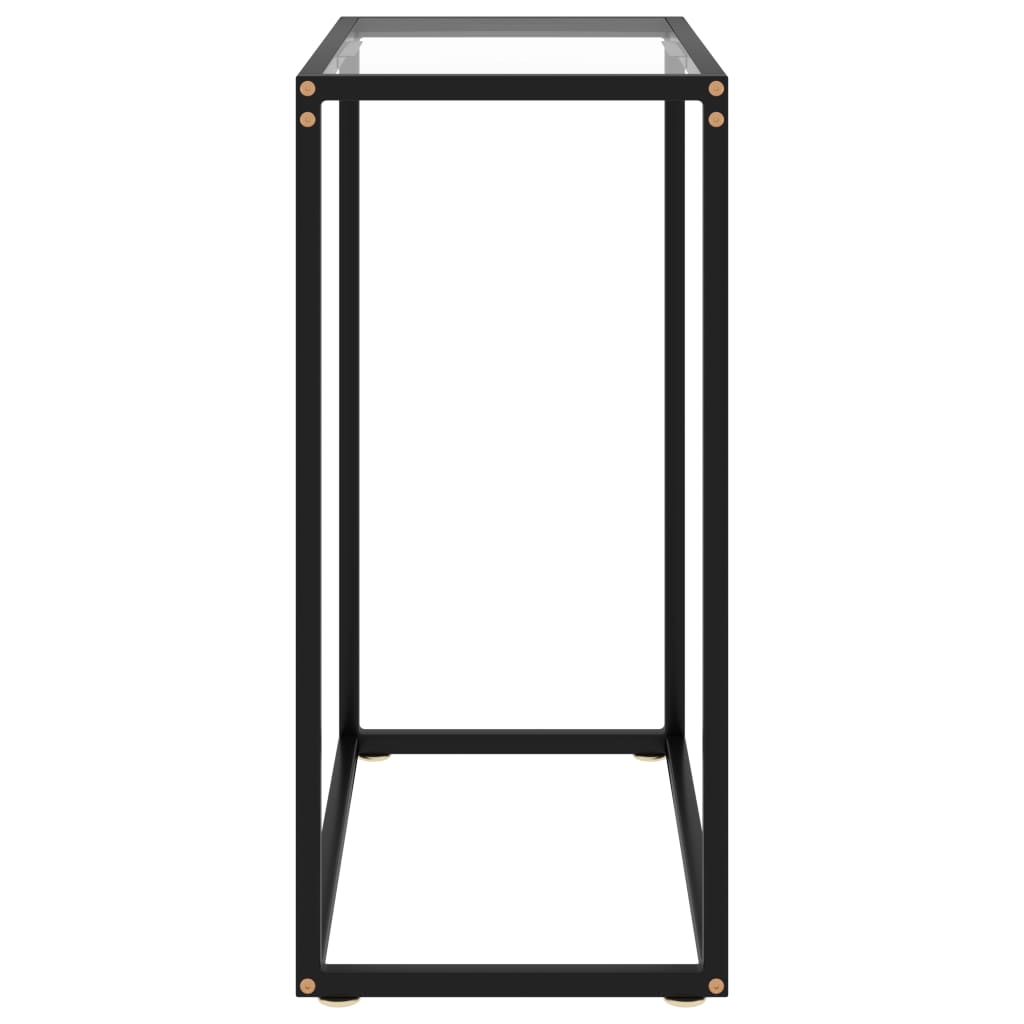 Konsolipöytä läpinäkyvä 60x35x75 cm karkaistu lasi - Sisustajankoti.fi