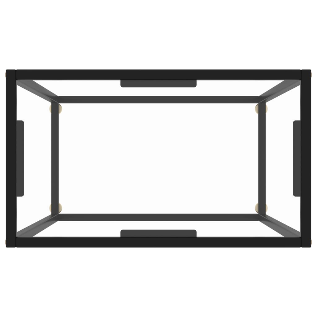 Konsolipöytä läpinäkyvä 60x35x75 cm karkaistu lasi - Sisustajankoti.fi