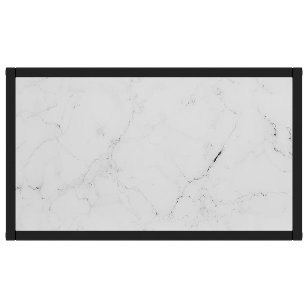 Konsolipöytä valkoinen 60x35x75 cm karkaistu lasi - Sisustajankoti.fi