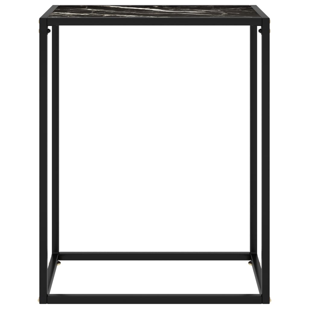 Konsolipöytä musta 60x35x75 cm karkaistu lasi - Sisustajankoti.fi