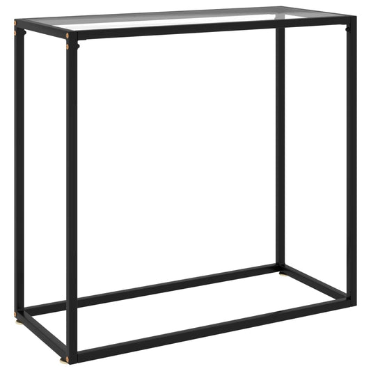 Konsolipöytä läpinäkyvä 80x35x75 cm karkaistu lasi - Sisustajankoti.fi