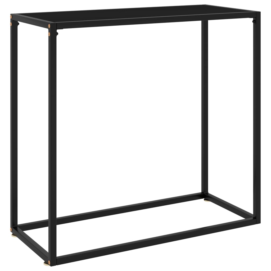 Konsolipöytä musta 80x35x75 cm karkaistu lasi - Sisustajankoti.fi