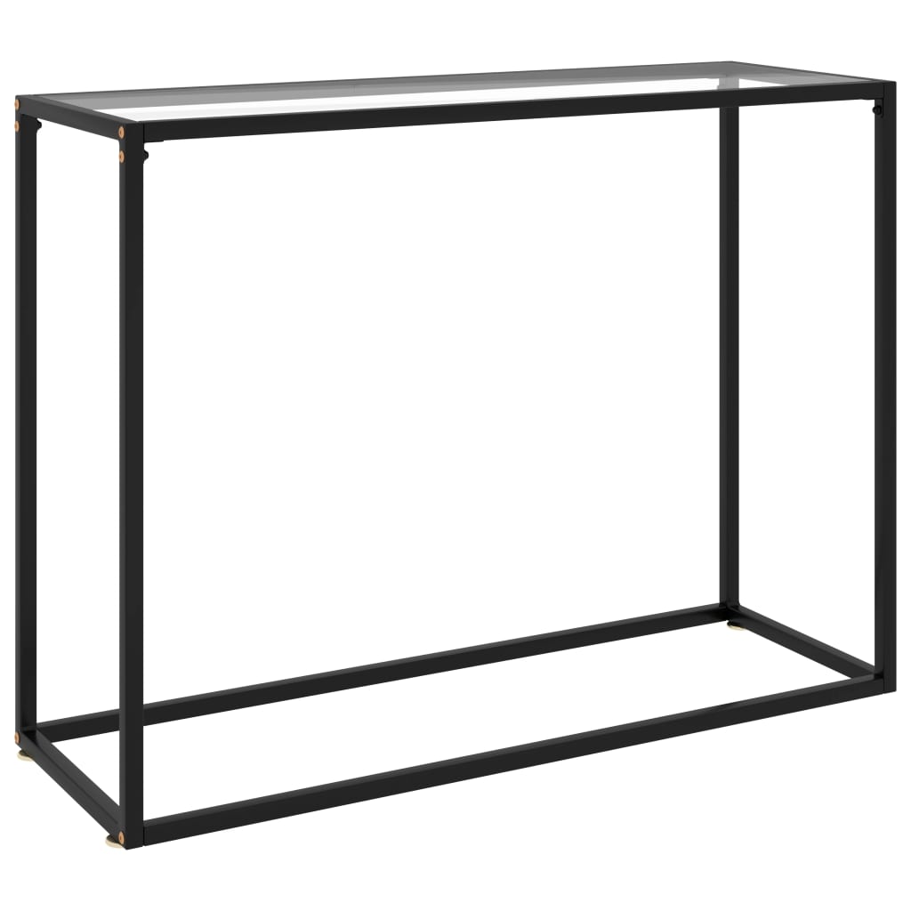 Konsolipöytä läpinäkyvä 100x35x75 cm karkaistu lasi - Sisustajankoti.fi
