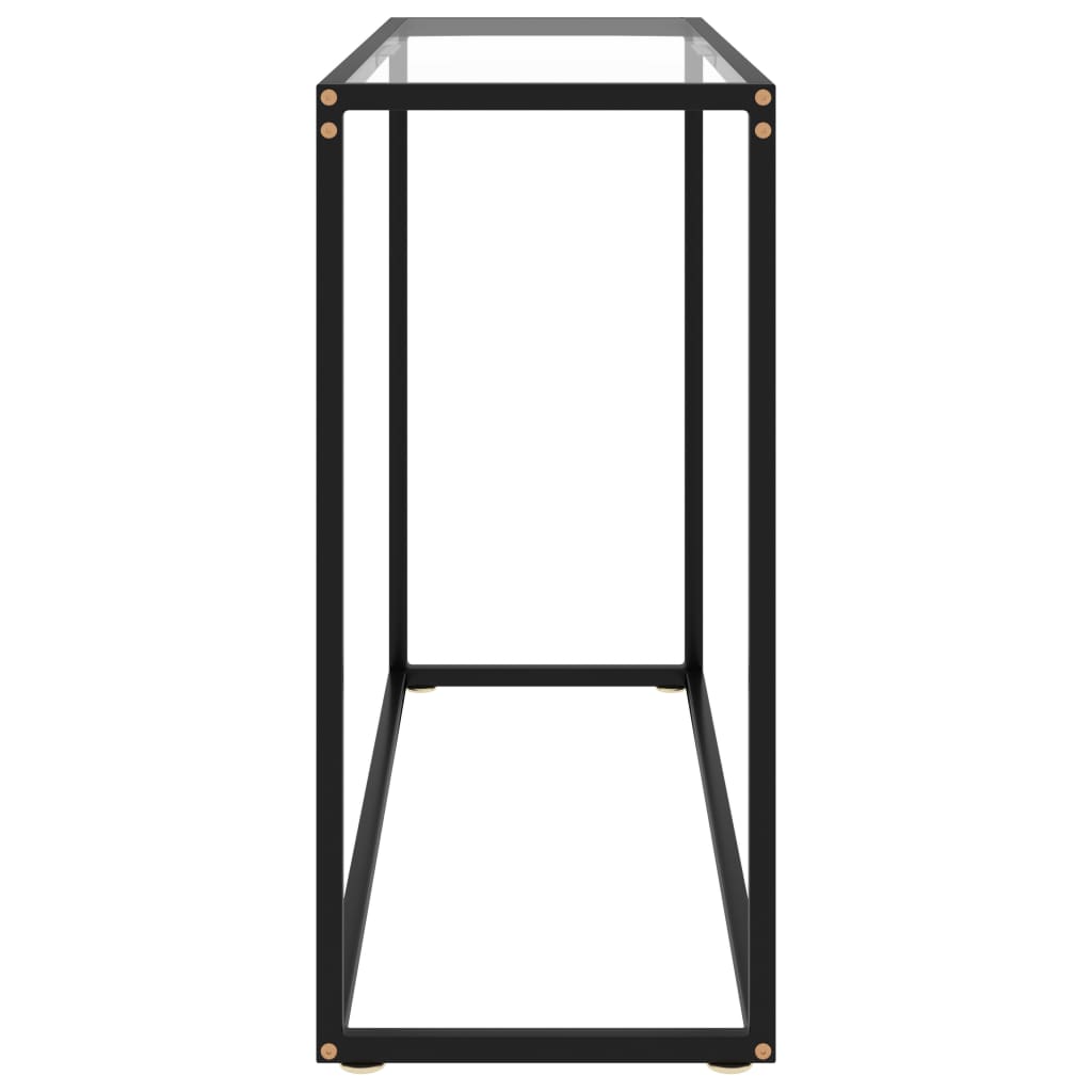 Konsolipöytä läpinäkyvä 100x35x75 cm karkaistu lasi - Sisustajankoti.fi
