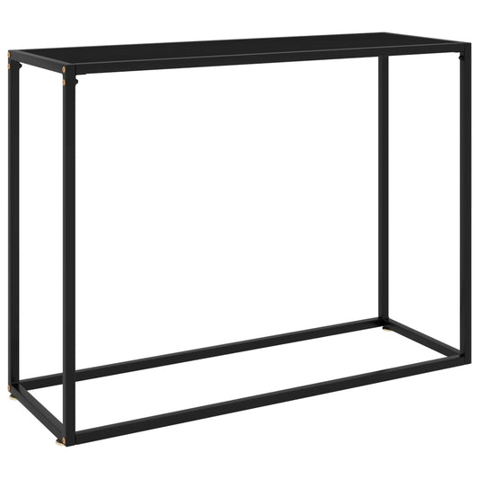 Konsolipöytä musta 100x35x75 cm karkaistu lasi - Sisustajankoti.fi