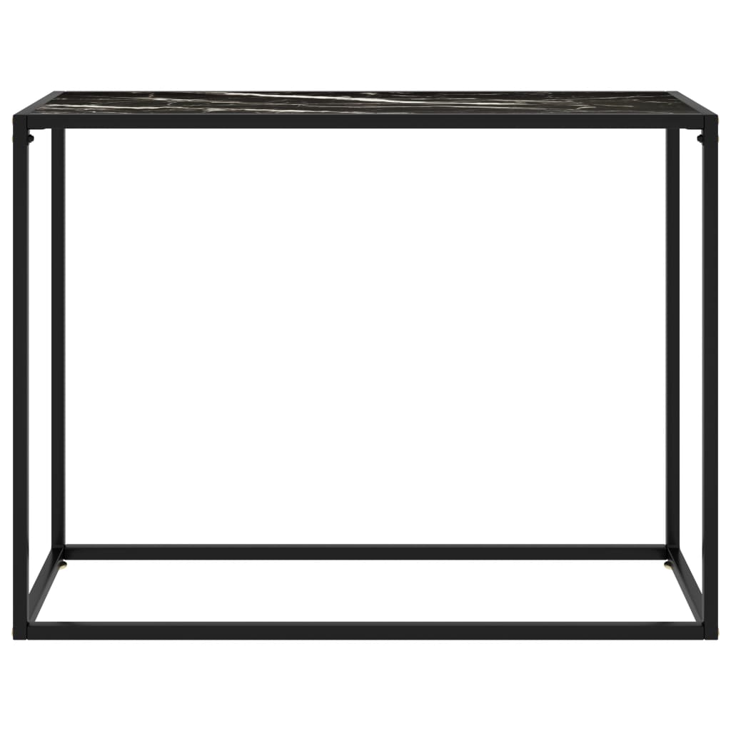 Konsolipöytä musta 100x35x75 cm karkaistu lasi - Sisustajankoti.fi