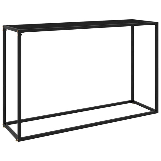 Konsolipöytä musta 120x35x75 cm karkaistu lasi - Sisustajankoti.fi