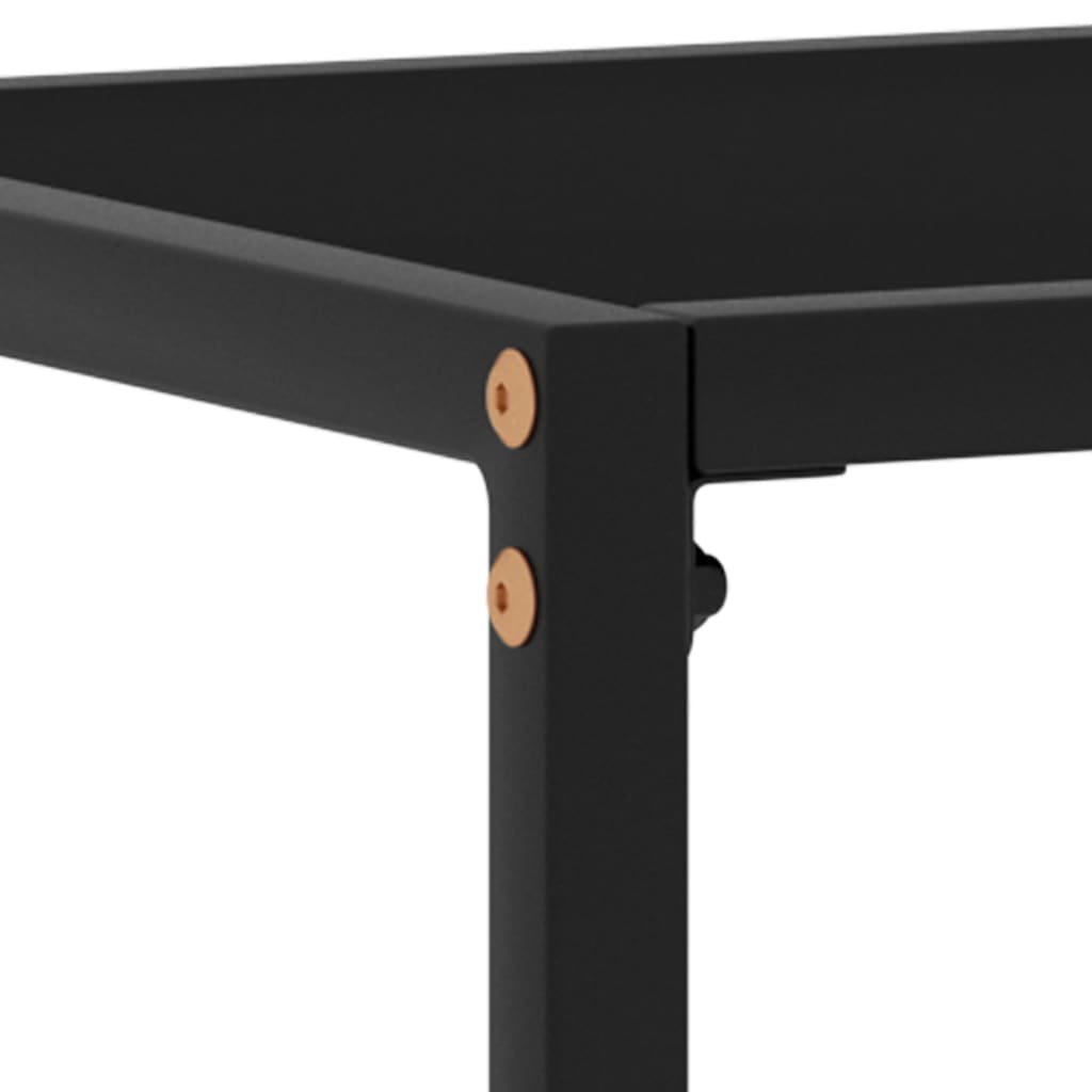 Konsolipöytä musta 120x35x75 cm karkaistu lasi - Sisustajankoti.fi