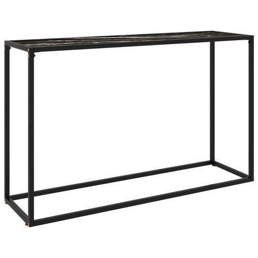 Konsolipöytä musta 120x35x75 cm karkaistu lasi - Sisustajankoti.fi
