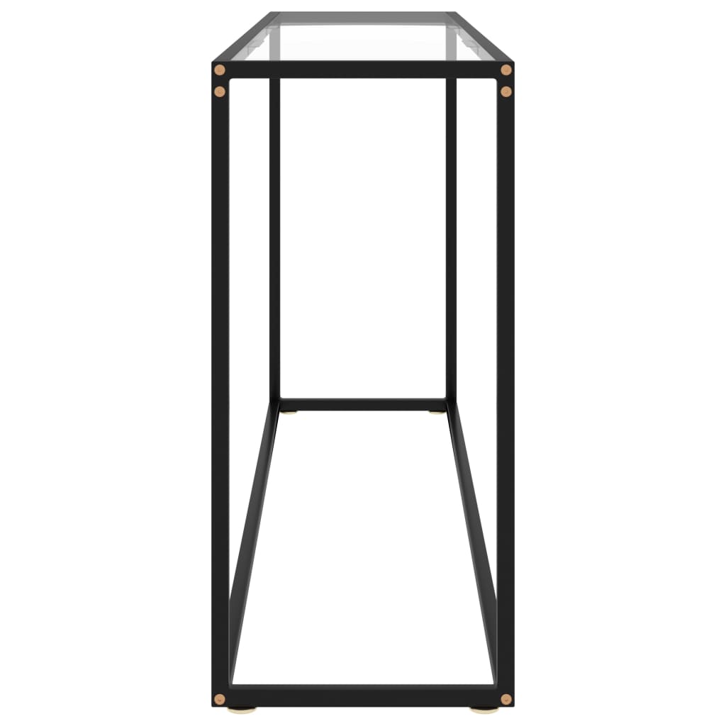 Konsolipöytä läpinäkyvä 140x35x75 cm karkaistu lasi - Sisustajankoti.fi
