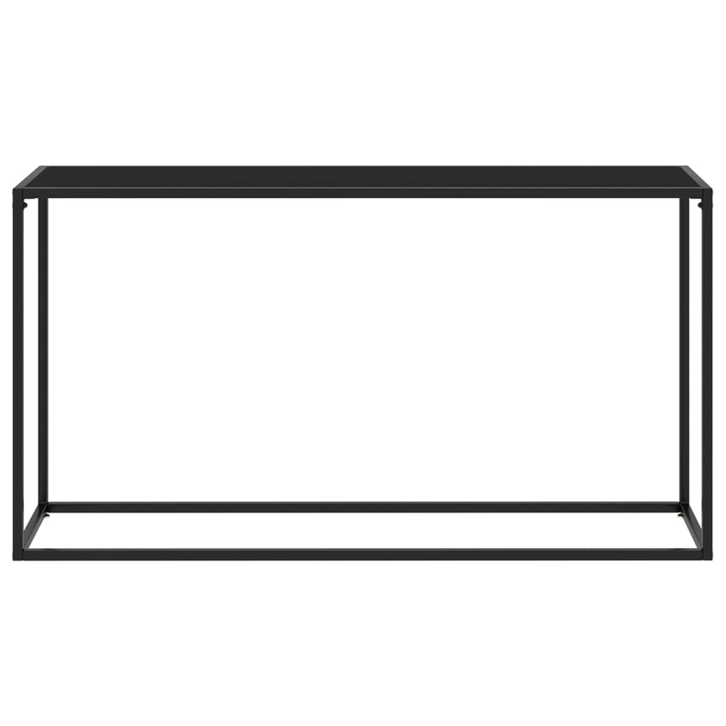 Konsolipöytä musta 140x35x75 cm karkaistu lasi - Sisustajankoti.fi