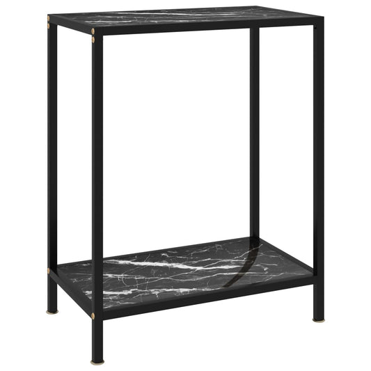 Konsolipöytä musta 60x35x75 cm karkaistu lasi - Sisustajankoti.fi