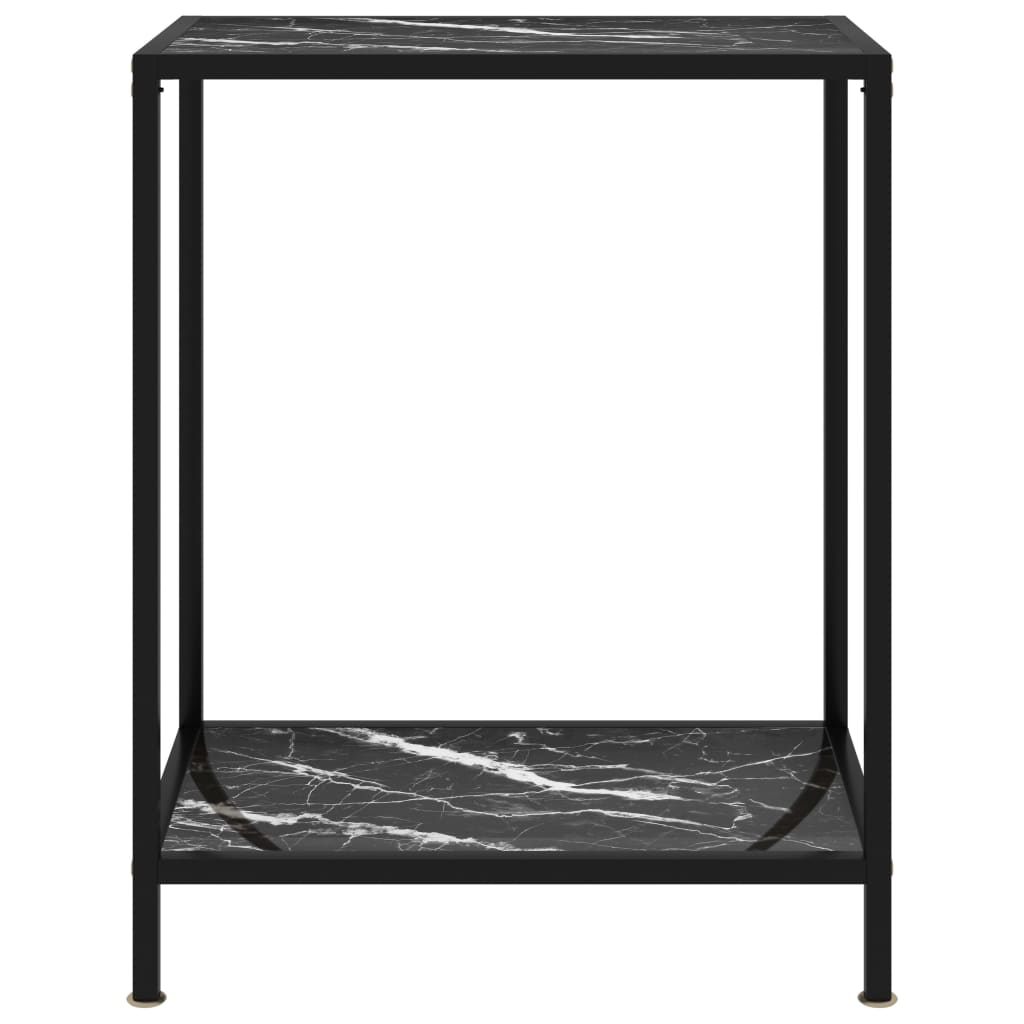 Konsolipöytä musta 60x35x75 cm karkaistu lasi - Sisustajankoti.fi