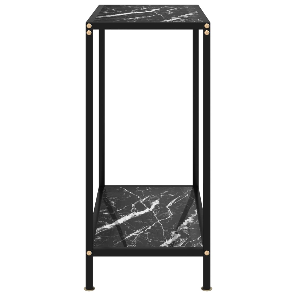 Konsolipöytä musta 60x35x75 cm karkaistu lasi - Sisustajankoti.fi