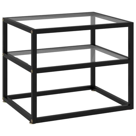 Konsolipöytä läpinäkyvä 50x40x40 cm karkaistu lasi - Sisustajankoti.fi