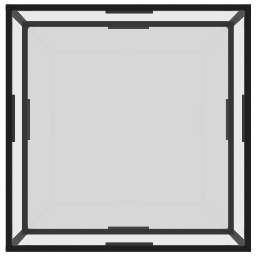 Sohvapöytä läpinäkyvä 80x80x35 cm karkaistu lasi - Sisustajankoti.fi