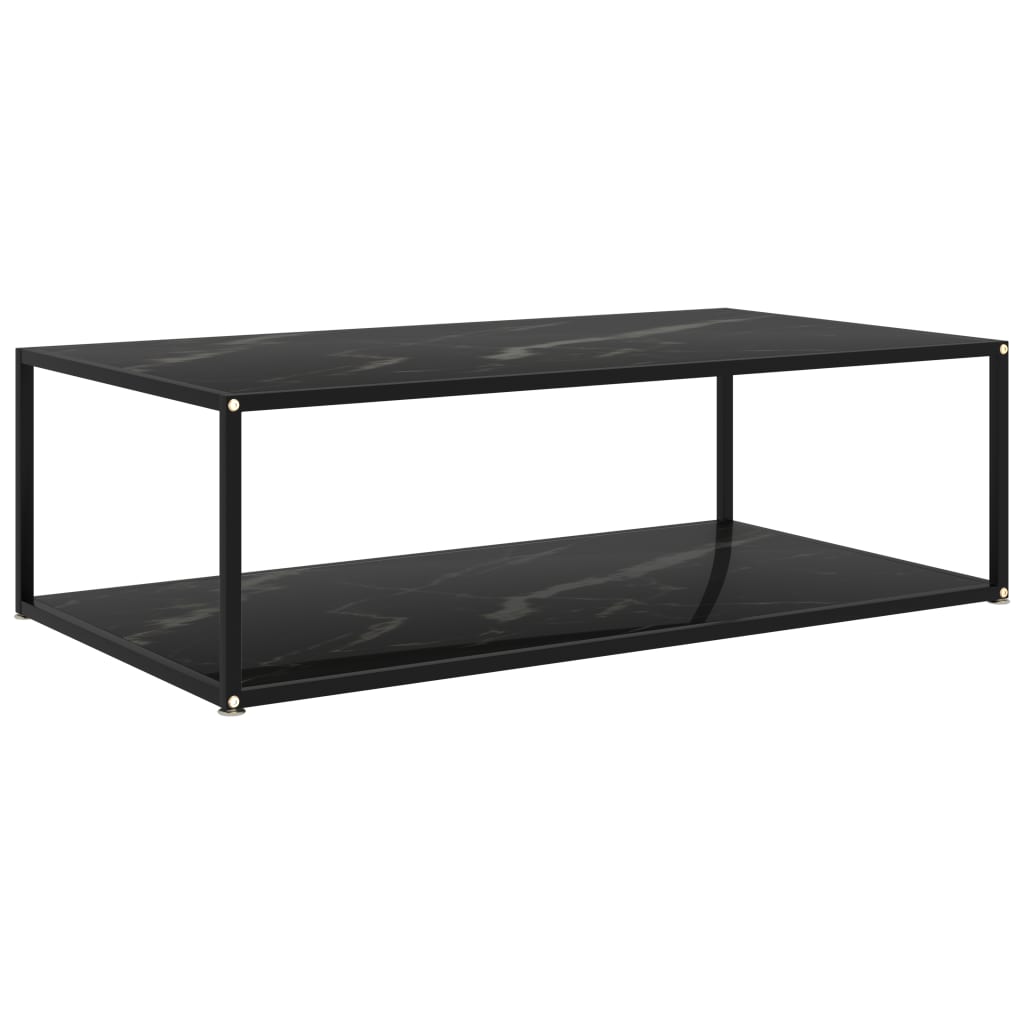 Sohvapöytä musta 120x60x35 cm karkaistu lasi - Sisustajankoti.fi